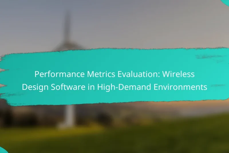 Performance Metrics Evaluation: Wireless Design Software in High-Demand Environments