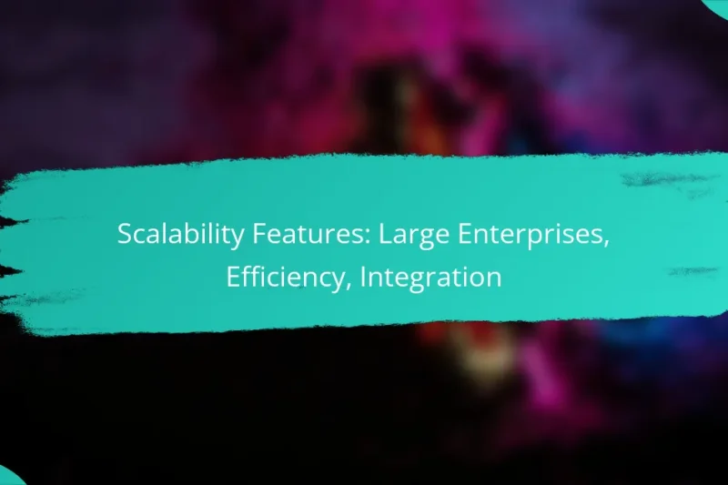 Scalability Features: Large Enterprises, Efficiency, Integration