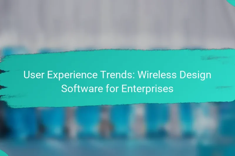 User Experience Trends: Wireless Design Software for Enterprises