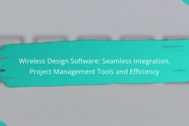 Wireless Design Software: Seamless Integration, Project Management Tools and Efficiency