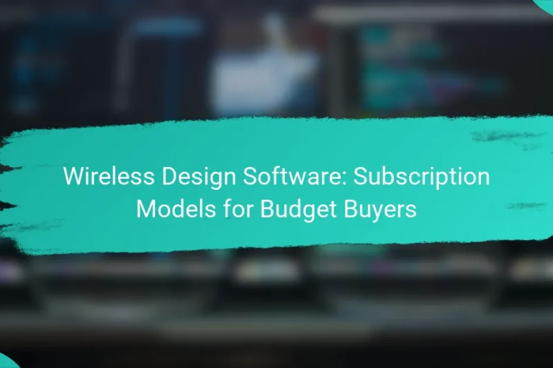 Wireless Design Software: Subscription Models for Budget Buyers